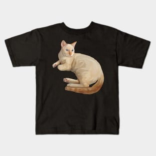 Cute Flame Point Siamese Cat Kids T-Shirt